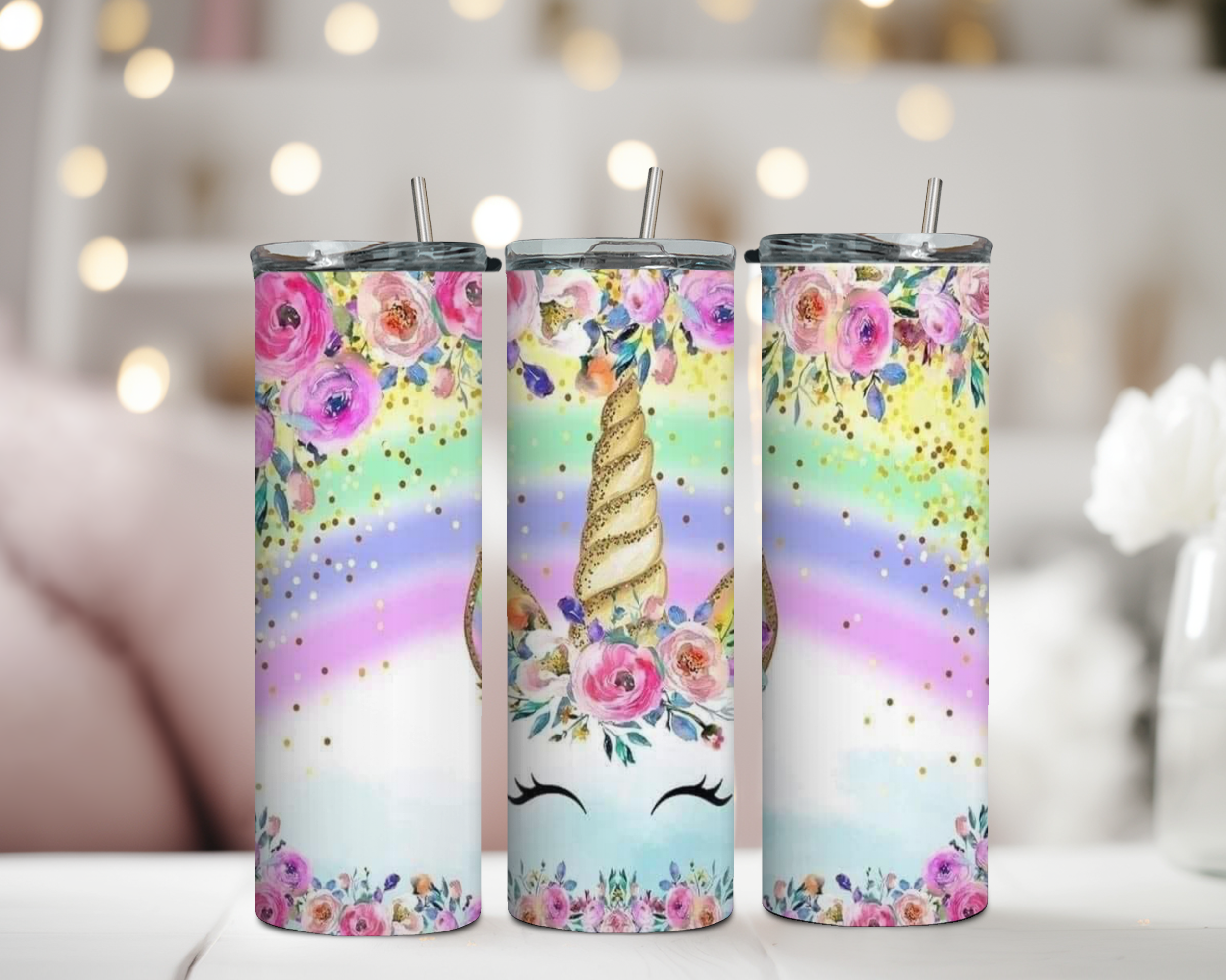 Unicorn Face 20 oz Tumbler