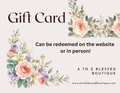 A to Z Blessed Boutique Gift Card